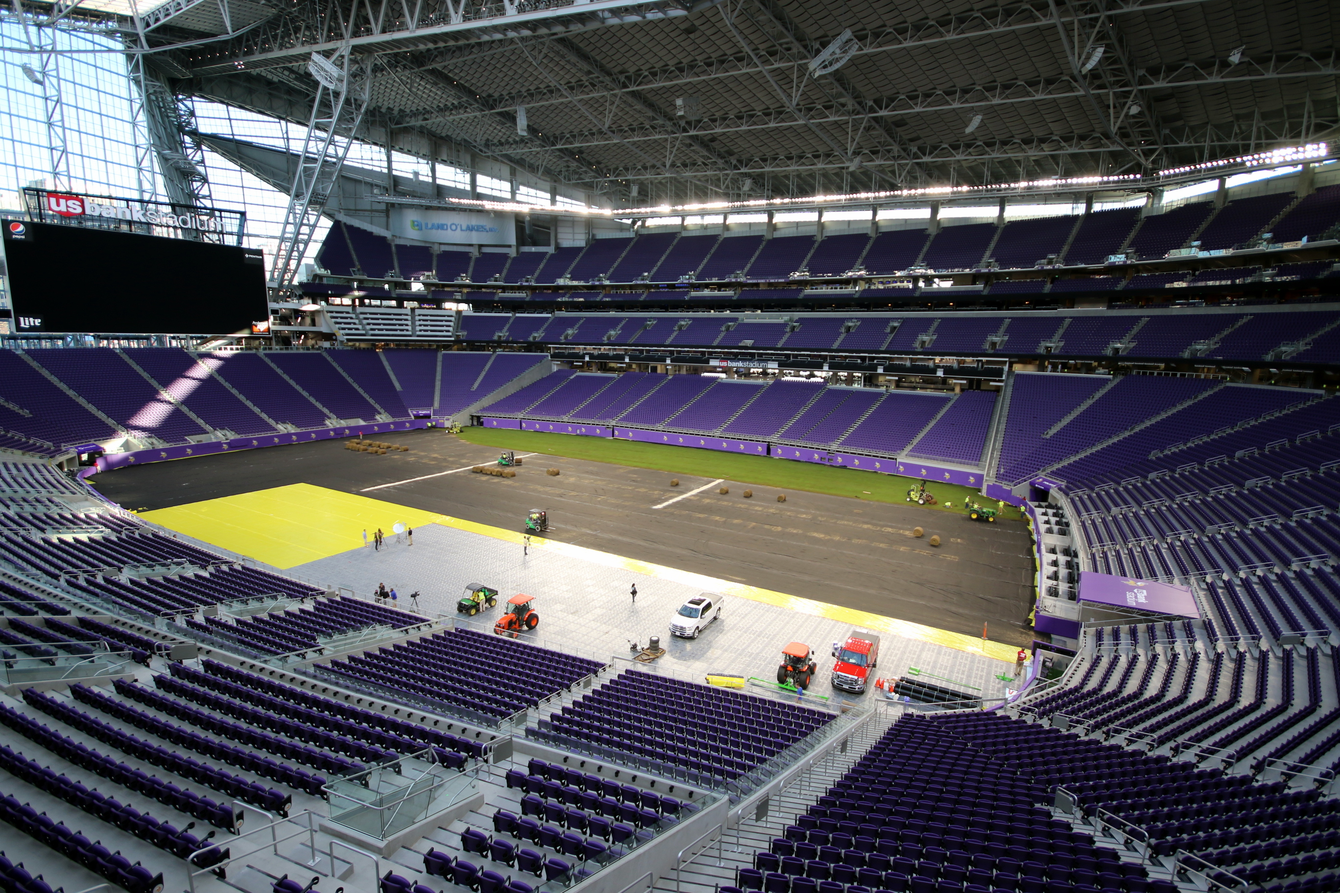 U.S. Bank Stadium Gets Field Makeover Before ICC Friendly